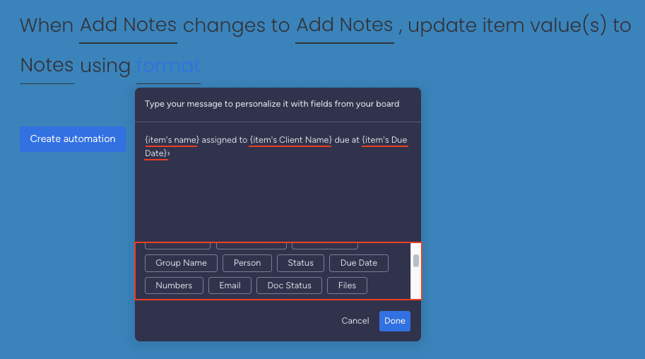 Available integrations