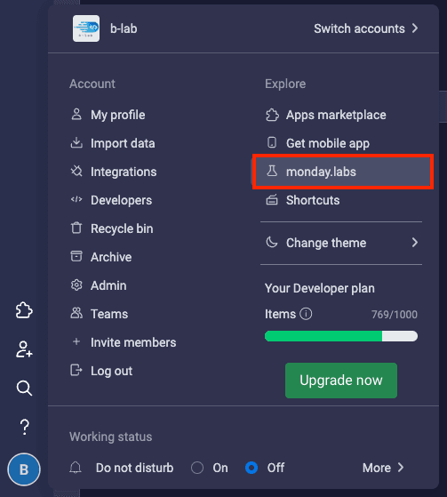 Available integrations