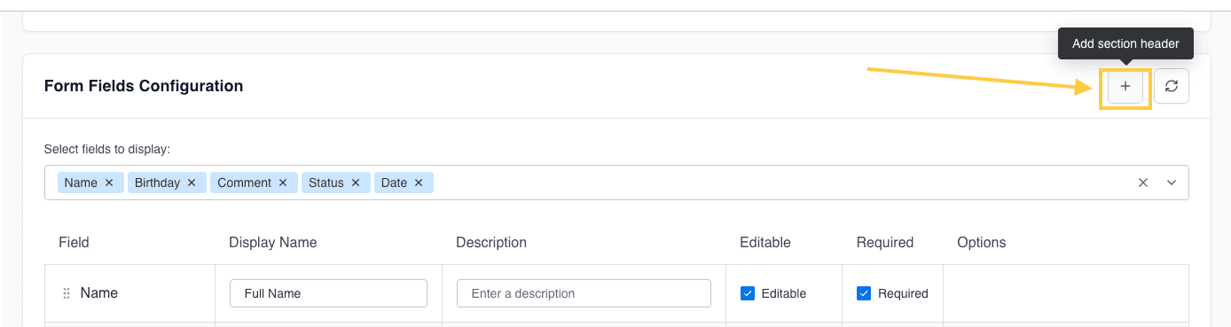 Add Section