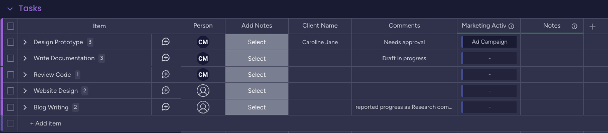 Available integrations