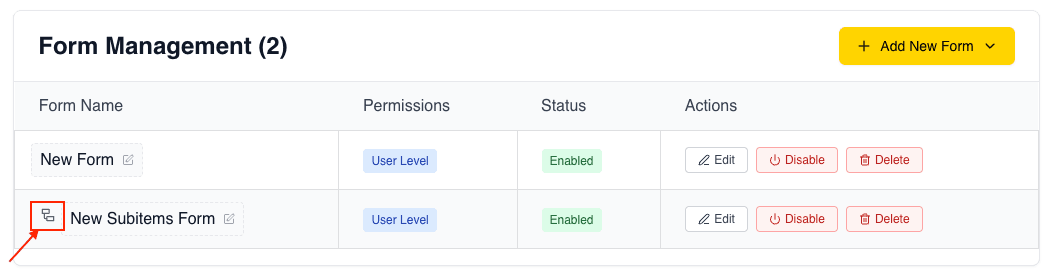 Form Differentiation