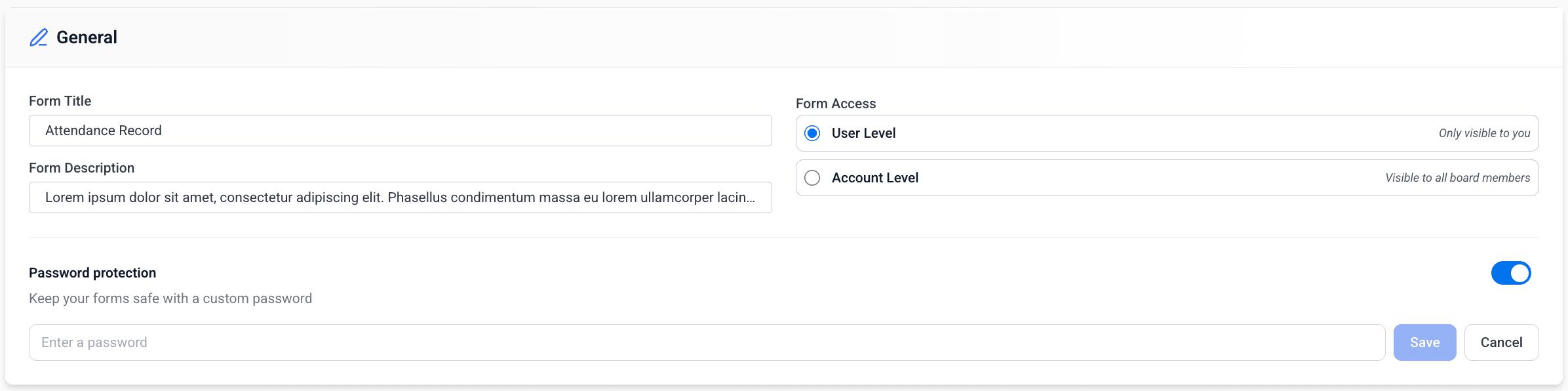General Settings