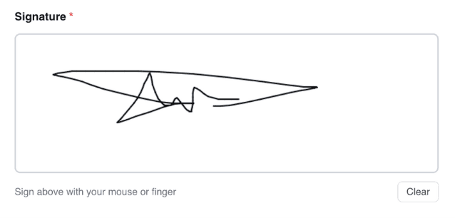Signature Saved