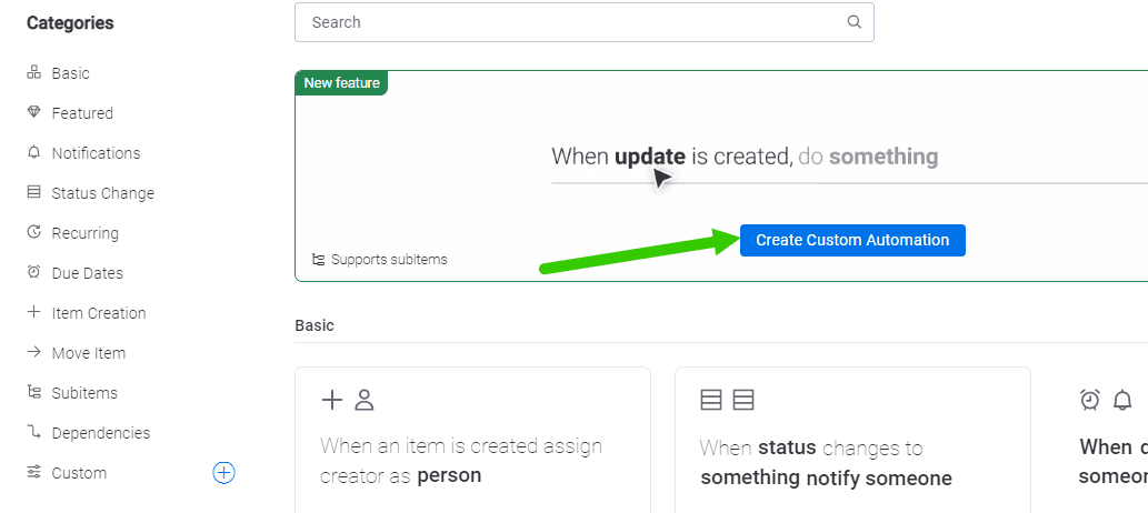 Create automation