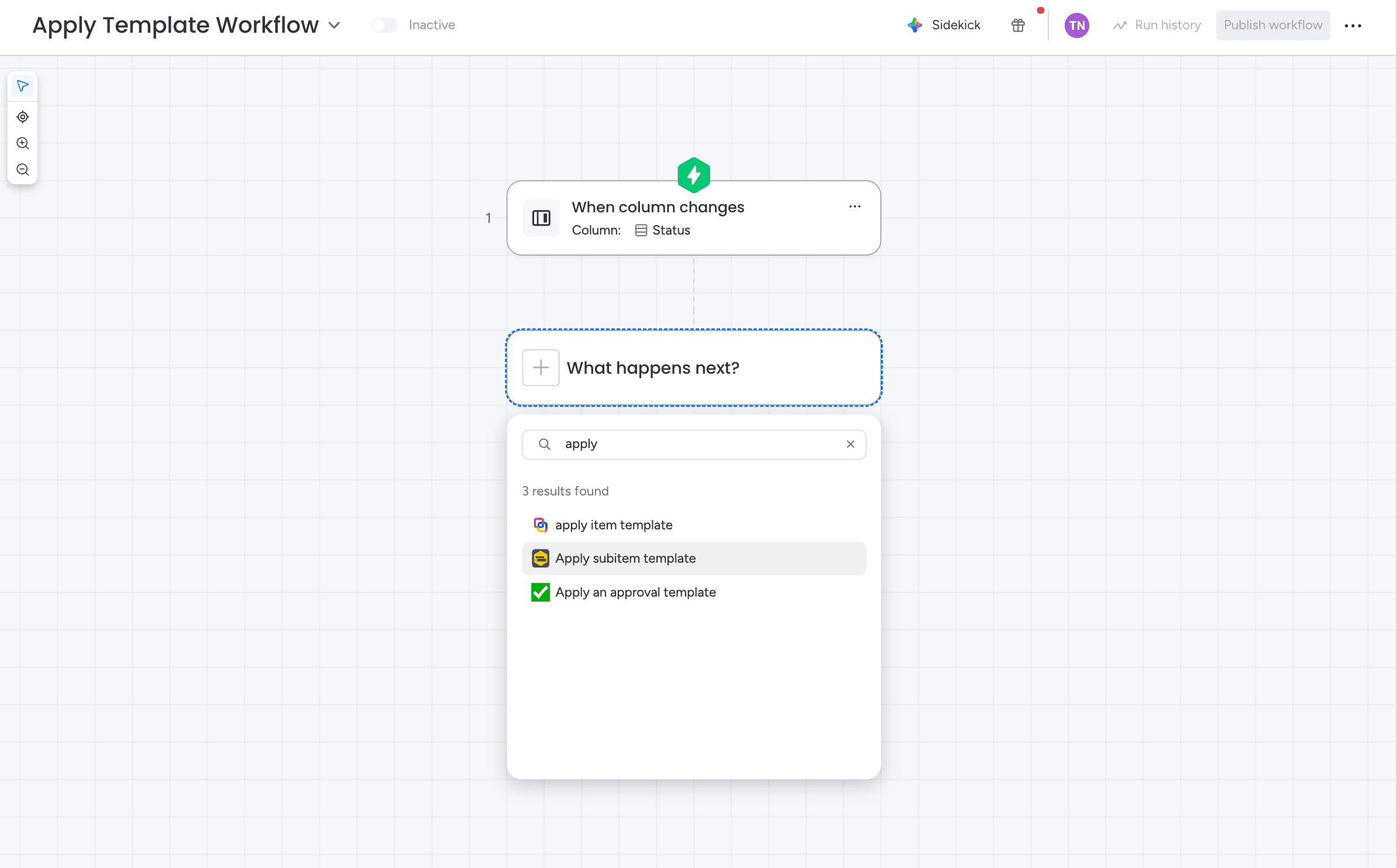 Configure workflow