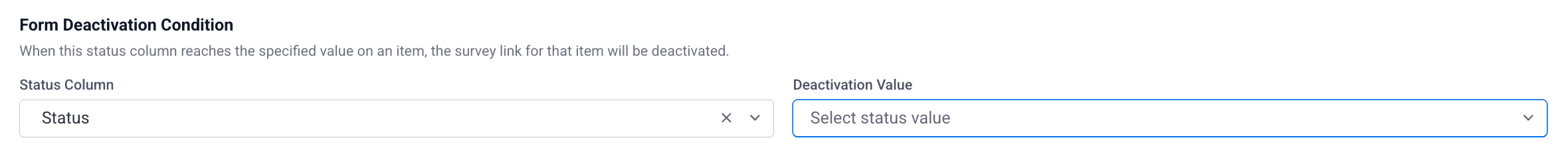 Deactivation Condition
